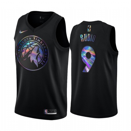 Muški NBA Dres Minnesota Timberwolves Ricky Rubio 9 Iridescent HWC Collection Swingman
